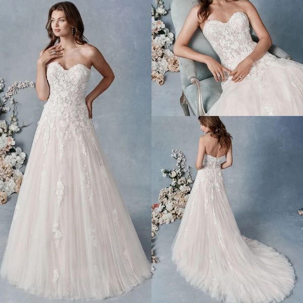 

white a line wedding dresses strapless sleeveless applique ruched wedding gown sweep train robe de mariÃ©e