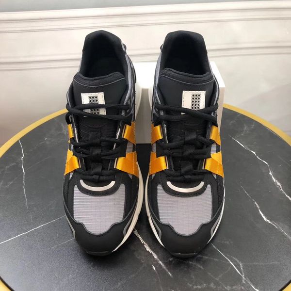 

with box sneaker casual shoes trainers fashion sports shoes leather boots sandals slippers vintage air for man woman da2902, Black