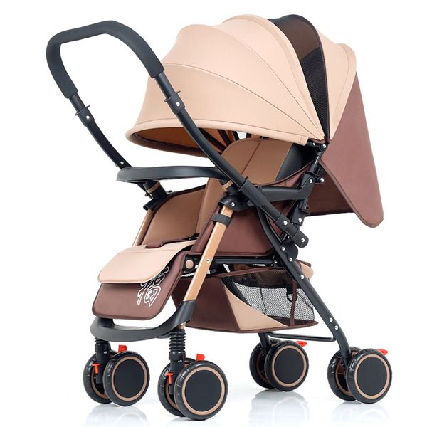 

four wheel light weight baby stroller folding umbrella push trolley two way travel stroller infant carriage pram