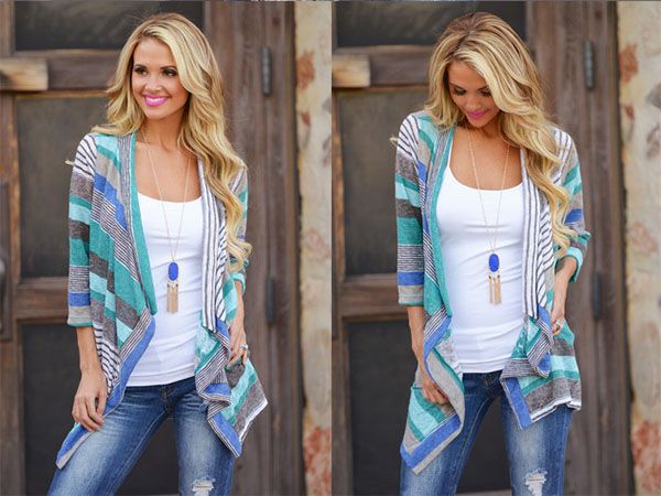 

new fashion sweater open stitch irregular three quarter sleeve patchwork ruffled collar cardigans, White;black