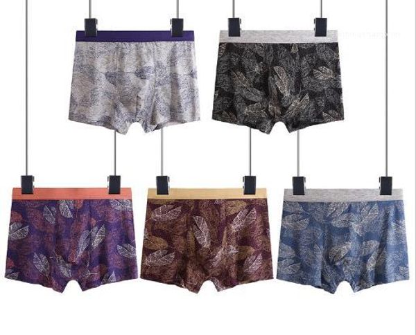 

underwears fashion multi color summer underpants middle waisted male clothing breathable designer mens boxers printed silk, Black;white