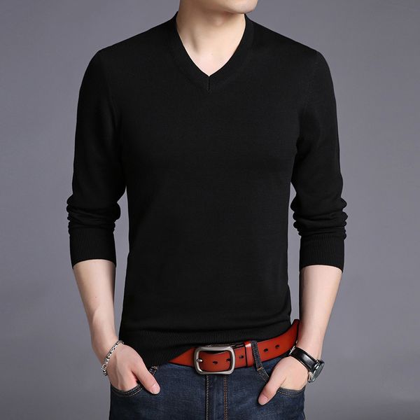 

men's jackets nice mens clothing v-neck thin sweater men autumn winter knitted pullover male voguemen, Black;brown