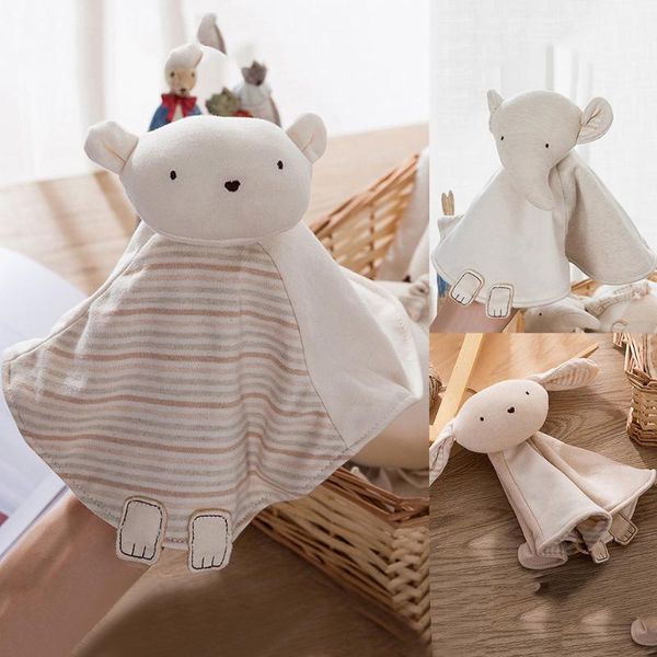 

newborn baby toys cute bear scarf handkerchief appease towel rattles crap doll gift for soothe calm towel educational plush toy