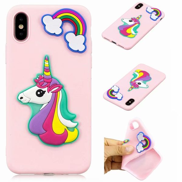 

мягкий тпу силиконовый телефон дело с 3d украшения для iphone xs max xr x 8 7 6 plus