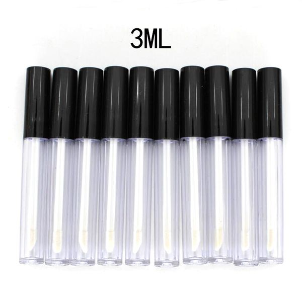 

высокое качество 50pcs / серия 3мл пластиковые lip gloss tube малый губная помада трубки с герметичные внутренний sample cosmetic контейнер