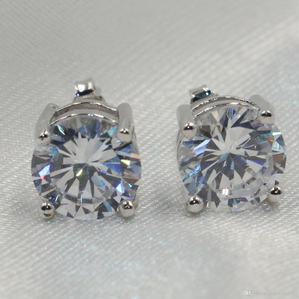 

choucong romantic jewelry stud earrings for wedding elegant 925 silver color 5a cubic zirconia stone cz diamond earring gift