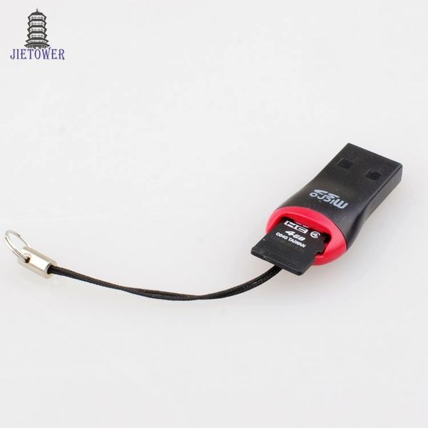 2000 pçs / lote USB 2.0 MicroSD T-Flash TF Leitor de Cartão de Memória apito Estilo Frete Grátis