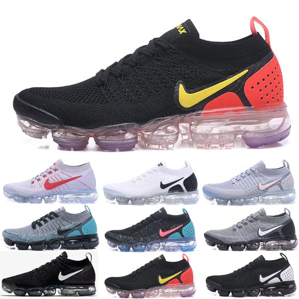

2019 knit 2.0 fly 1.0 men women bhm red orbit metallic gold triple black designers sneakers trainers running shoes with box, Blue;gray