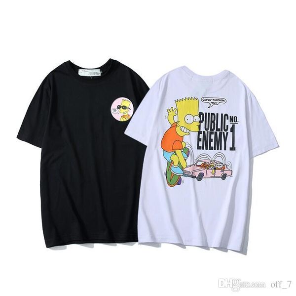 

for men and women 2020 fashion summer t-shirt with geometric tee letter print crew neck t shirts short sleeve female short tee -xxl q12, White