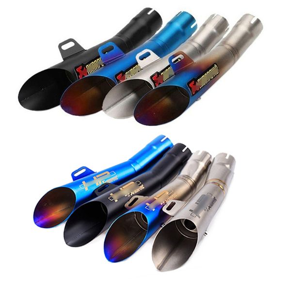 

51mm universal motorcycle hp akrapovic exhaust pipe escape scooter gp muffler db killer slip-on moto dirt bike for r3 r6 mt03