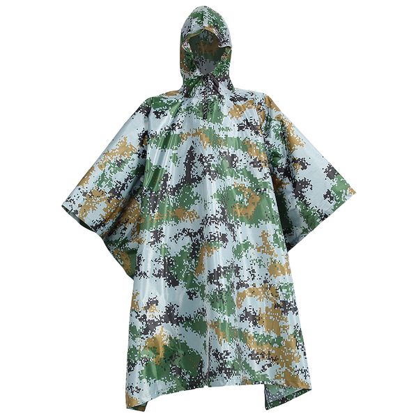 

men women multifunction raincoat waterproof rainwear rainproof poncho for outdoor camping hiking mountaineering, Blue;black