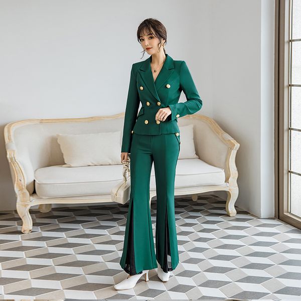 

костюм женщины корейская мода женский костюм британский стиль двухсекционный иностранный стиль весна блейзер комплект брюки костюмы для женщ, White;black