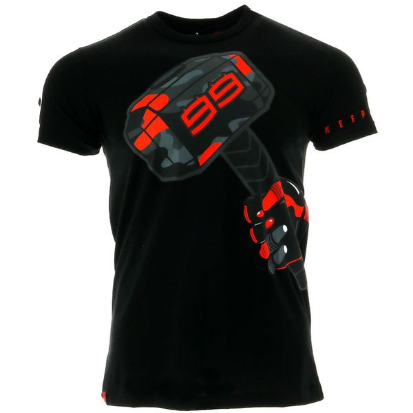 

2018 jorge lorenzo 99 moto gp hammer motor sports summer men's t-shirt black