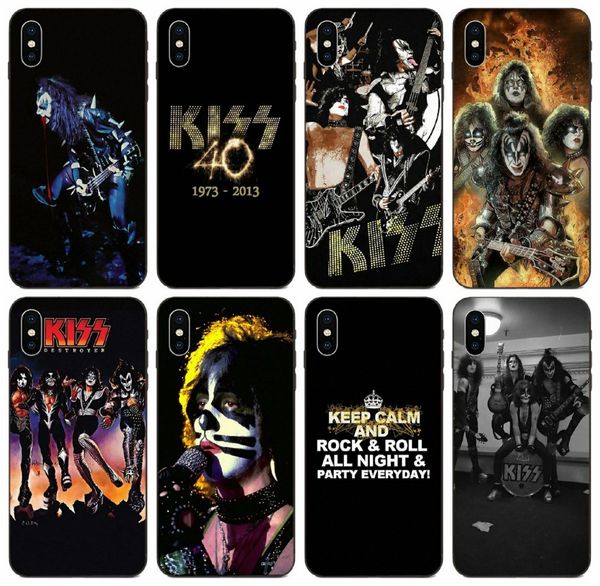 

[tongtrade] girlish painted 2019 kiss rock band usa case for iphone 11 pro x xs max 8s 7s 8 galaxy a3 honor 9 sony xperia xz drop proof case