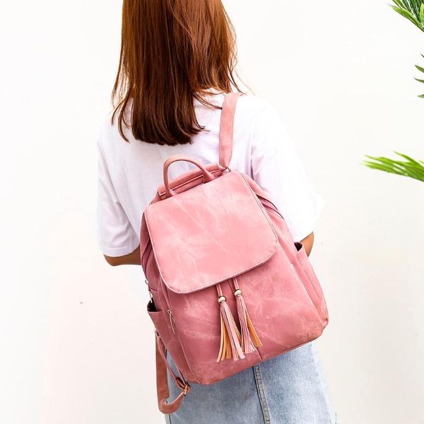 

горячий новый 2pc женщины дамы моды кисточкой посланника сумки totes плеча рюкзак сумки самое лучшее качество водонепроницаемый рюкзак 2020