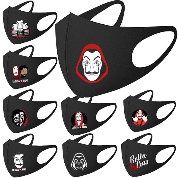 

salvador dali masks 17 styles windbreak mouth mask anti-dust cotton face mask for men and women jj319, Red;brown