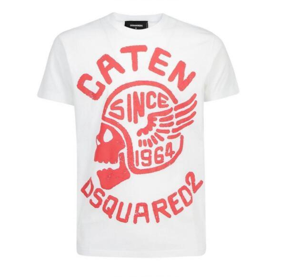 

2020 designer summer new arrival luxury tees mens clothing d2 men t shirt print fashion t-shirts dsquared2 men t shirt 6f78#, White