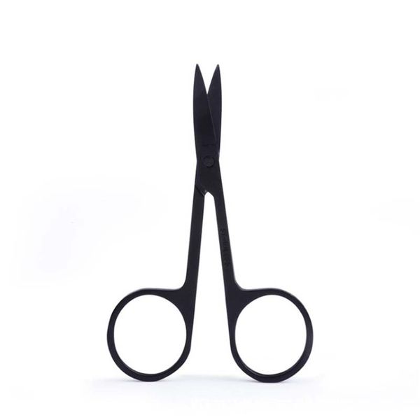 

профессиональный черный бровей пинцет 9см маникюр брови нос ресницы кутикулы ножницы изогнутые педикюр face / макияж глаз инструмент