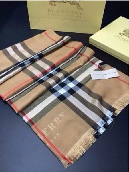 

no burberry new fashion winter 100% cashmere scarf for men and women oversized classic check shawls scarfs #12
