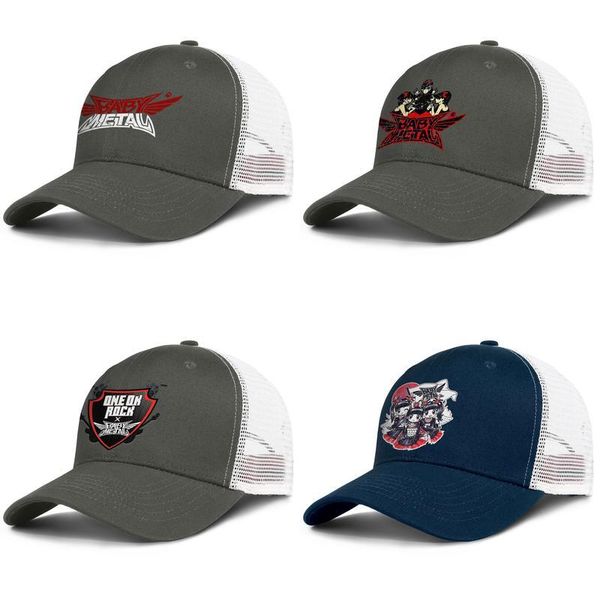 

babymetal for men and women adjustable trucker meshcap cool cool custom baseballhats band rock cute metal give me chocolate, Blue;gray