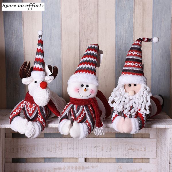 

christmas tree decoration xmas santa claus snowman elk dolls christmas gift new year gift festiva party decor navidad 2019