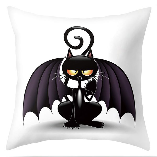 

halloween pillow cover halloween bat cat series pillowcase 45x45cm soft home sofa bed car decorative cushion cover pillow case