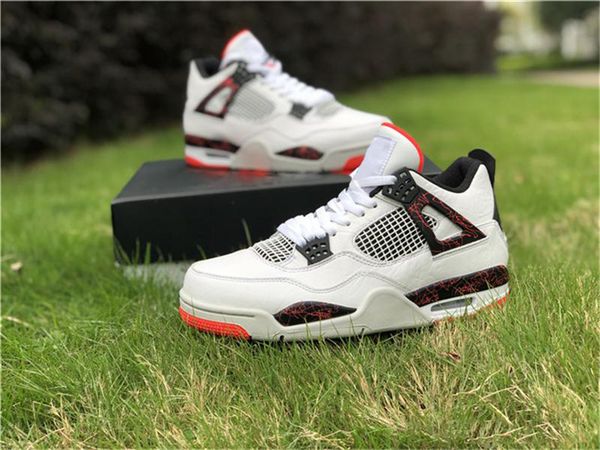 

2019 Выпуск 4 IV Ретро Бледный Цитрон Для Мужчин Баскетбольные Кроссовки Белый Черный Яркий Малиновый 308497-116 Спортивные Кроссовки Размер 40-47