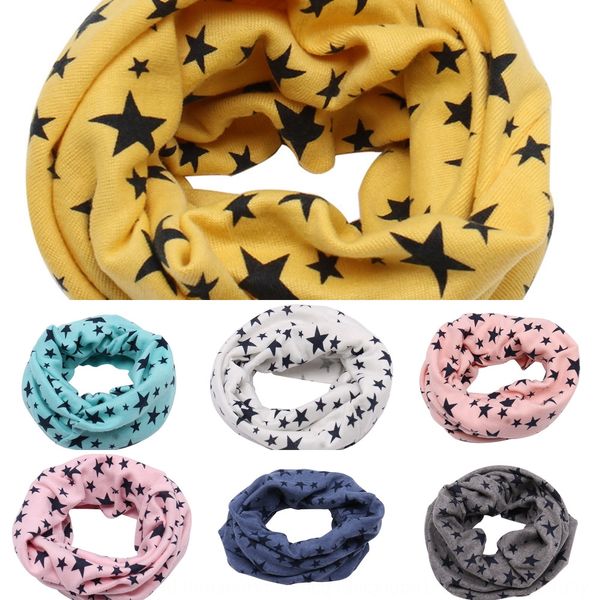 

cotton cartoon scarf pullover pullover children's collar children's accessory five-pointed star scarf (10, Red;brown