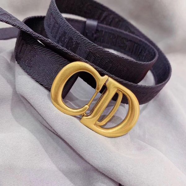 

2019 2.0CM fashion saddle nylon D belt designer belts high quality real leather belt ceinture homme womens v belts with box free shipping