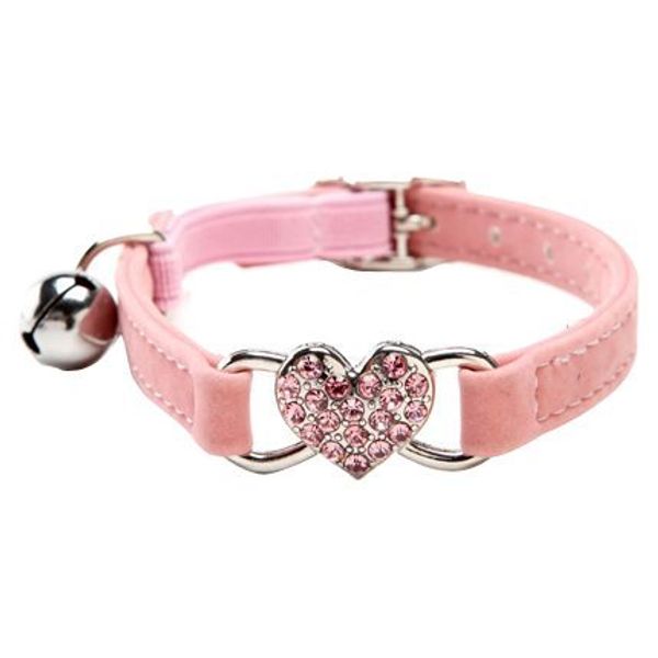 

сердце bling cat ошейник с ремнем безопасности и белл