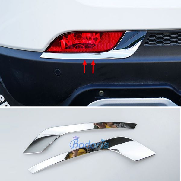 

for jeep compass 2017 2018 silver color rear fog lamp trim light frame garnish overlay panel chrome car styling accessor
