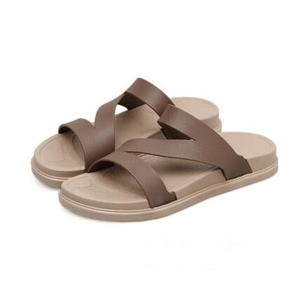 

new summer word drag thick platform female non-slip beach injection shoes fashion flat women's slippers wear, Black