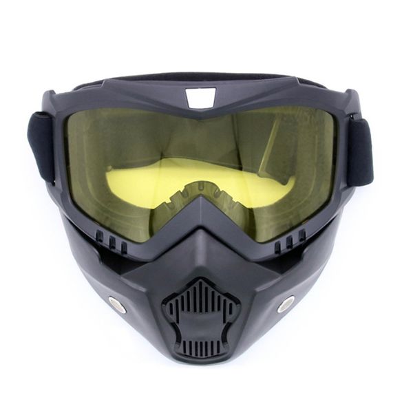 

leshp skiing glasses completely framed mask cycling glasses windproof goggles breathable removable mask for outdoor