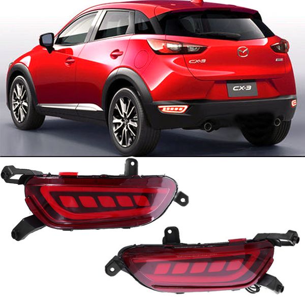 

12v led for cx-3 cx3 2015 2016 2017 2018 2019 rear driving light fog lamp bumper light brake turn signal