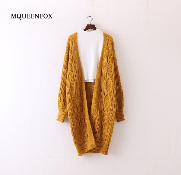 

long cardigans sweater women 2018 casual lantern sleeve knitting sweater cardigan winter loose oversized cardigan jacket outwear, White;black