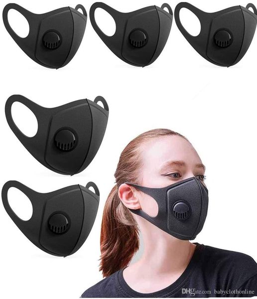 

2020 New In Stock! Anti Dust Face Mouth Cover PM2.5 Mask Respirator Dustproof SKYLET Washable Reusable Cotton Masks Breather valve