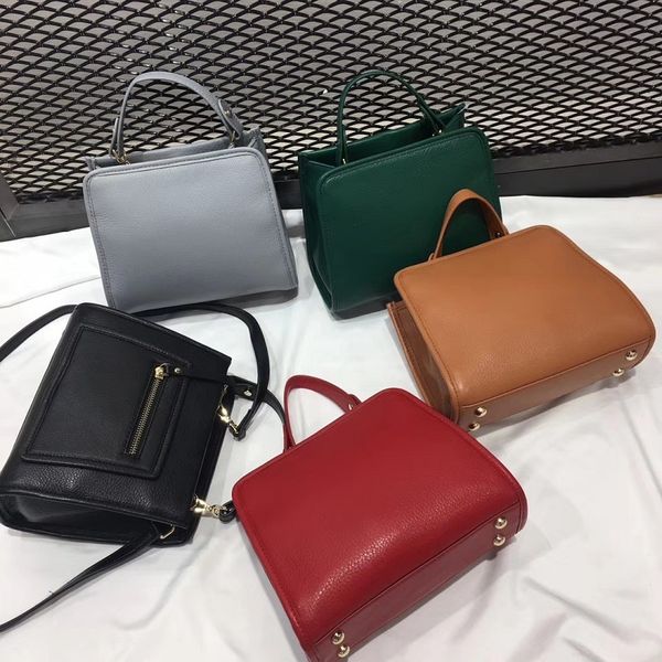 

new women soft geniune leather cowhide shoulder bag fashion dress zipper handbag elegant ladies bolsa feminina crossbody bag t200522