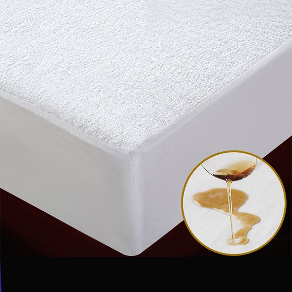 

waterproof mattress protector cotton fitted mattress pads anti-dust mite hypoallergenic covers protector cover