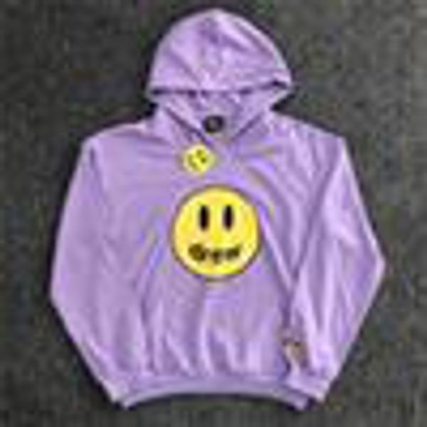 

мужчины дизайнер бренда моды сплошной цвет смайлик печать лицо печататься негабаритный свободные мужские и женские балахон случайных спортив, Black