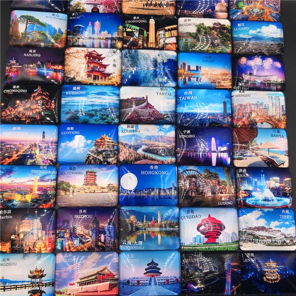 

new personalized tourist attractions refrigerator stickers custom made glass refrigerator stickers magnetic stickers