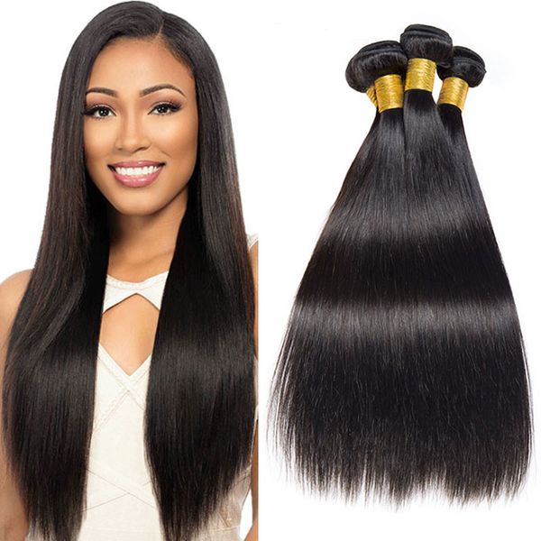 3 Bundles Straight Brazilian Hair Weave 7a Unprocessed Virgin Hair
