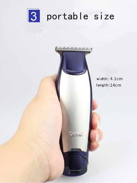 

новый cuchillo de barba cortapelos kemei 3 в 1 профессиональная машинка для стрижки волос перезаряжаемые 0 мм лысые триммеры для волос парик