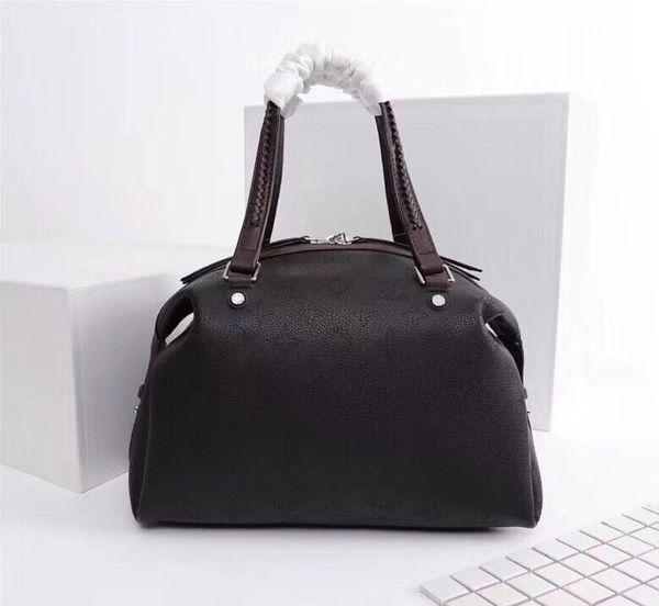 

M54672 LEATHER LOGO LOCK HANDBAG PURSE SHOULDER BAG Hobo HANDBAGS TOP HANDLES BOSTON CROSS BODY MESSENGER SHOULDER BAGS