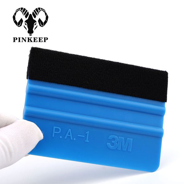 

auto car vinyl film wrapping tools blue scraper squeegee with cutter knife blade window tint sticker tools auto car accessories