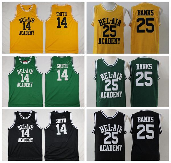 

of the fresh prince jerseys basketball 14 will smith 25 carlton banks jersey bel -air bel air academy yellow black green white (tv sitcom ), Black;red