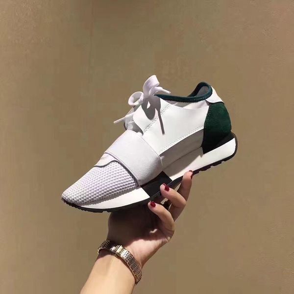 

new designer shoes mens casual shoes 2019 new fashion flats runners racer luxury shoes womens d09, Black