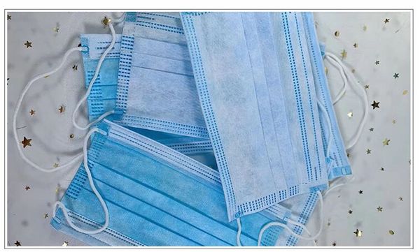 

1000шт одноразовые маски толстые 4-слойные с ушками для салона, домашнего использования удобная в наличии маска для лица 7339044