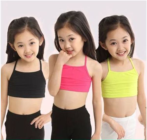 

girls bra camisole girl cotton vest child world of tank girls underwear candy color girls tank kids clothing models, Camo