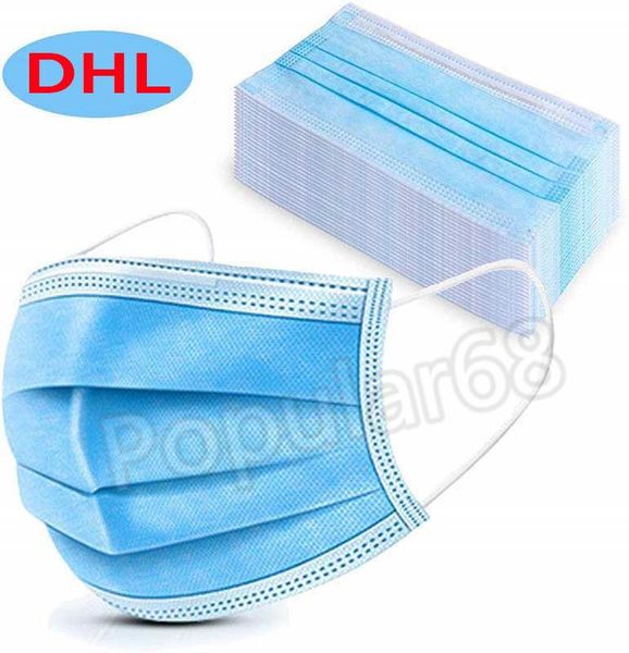 

много 3 слоя одноразовые маски для лица рот пылезащитный антибактериальный туман пыль дышащая мужчины женщины бесплатная доставка dhl в нали
