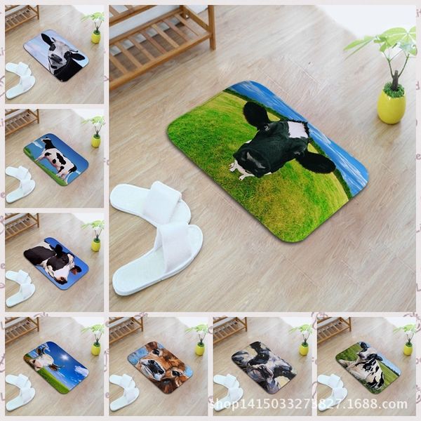 

lovely cattle pattern home furnishing bedroom in front of the door non-slip land pad carpet mixed batch